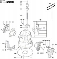 Bosch 3 601 F24 070 GOF 1600 CE Motor 230 V / GB Spare Parts GOF1600CE